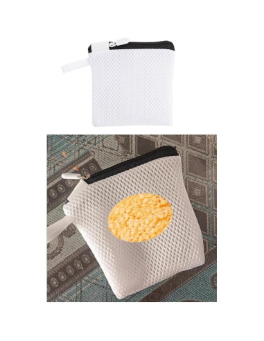 Paquete de 2 bolsas de lavado NentMent 12x14 cm con cremallera