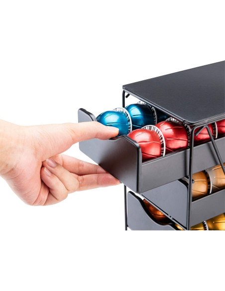 Soporte de Cápsulas Nespresso FlagShip 3 Niveles 60 Cápsulas Soporte de Cápsulas Nespresso FlagShip 3 Niveles 60 Cápsulas