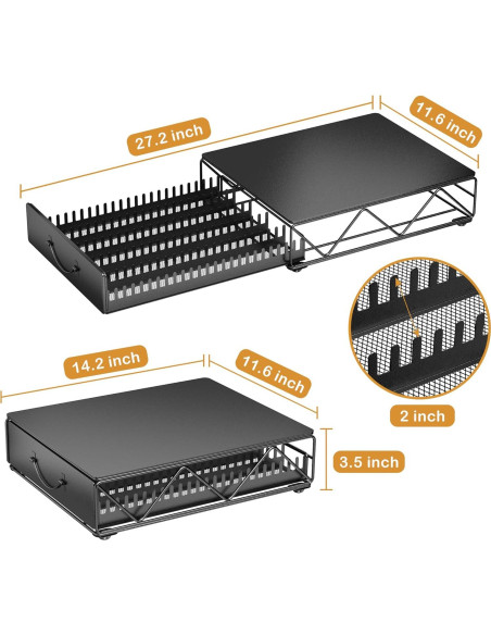 Soporte para Cápsulas de Café HFHOME - Organizador Nespresso Vertuo Soporte para Cápsulas de Café HFHOME - Organizador Nespresso Vertuo