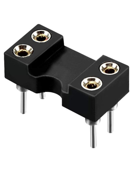 Zócalo IC DIP uxcell 15pcs 2.54mm 4 Pines Soldadura Zócalo IC DIP uxcell 15pcs 2.54mm 4 Pines Soldadura