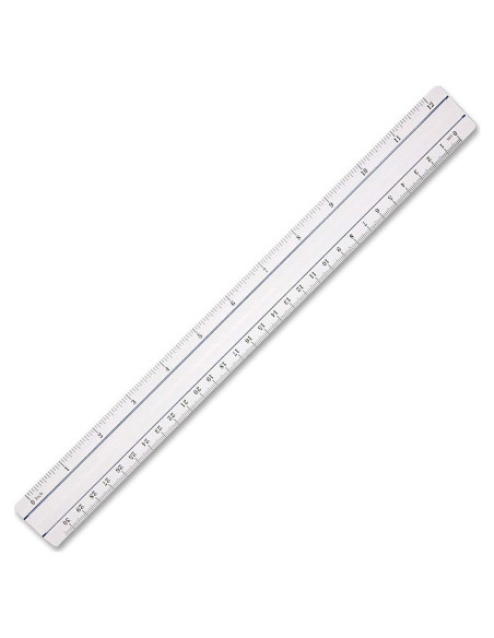 Regla de Aumento Westcott 15571 30.48 cm Transparente 2X Regla de Aumento Westcott 15571 30.48 cm Transparente 2X