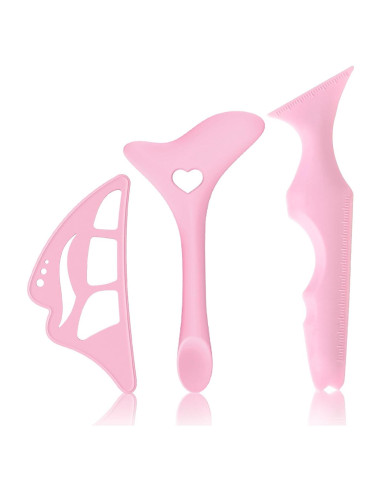 Set de Plantillas para Delineador de Ojos DAGEDA - 3 Piezas Silicona