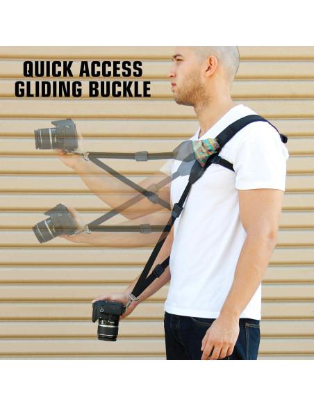 Correa Sling para Cámara USA Gear - Neopreno Ajustable, 226g Correa Sling para Cámara USA Gear - Neopreno Ajustable, 226g