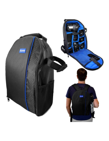 Mochila Acolchada Acuvar BPACK03 para Cámaras y Drones Mochila Acolchada Acuvar BPACK03 para Cámaras y Drones
