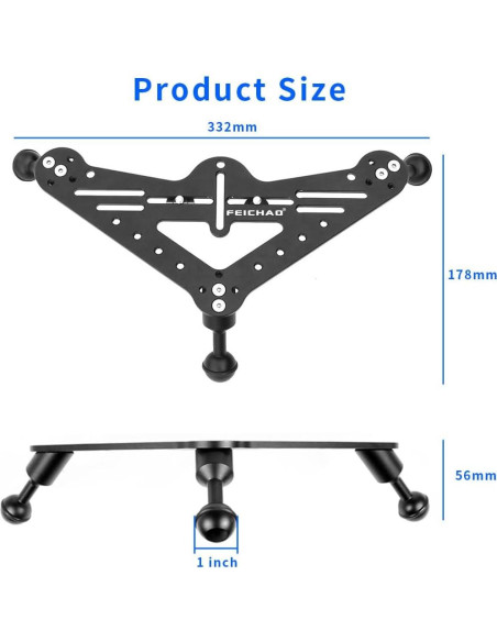 Soporte de Trípode FEICHAO para Cámara DSLR y GoPro Soporte de Trípode FEICHAO para Cámara DSLR y GoPro
