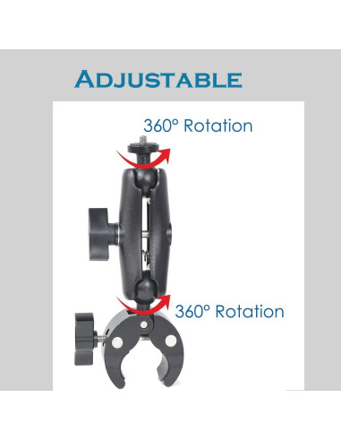 Soporte de Manillar Ajustable 360 VG-HCX2 para Cámaras de Acción
