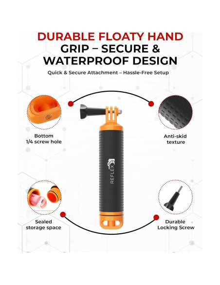 Agarradero Flotante Antideslizante Reflex Camera para GoPro Agarradero Flotante Antideslizante Reflex Camera para GoPro