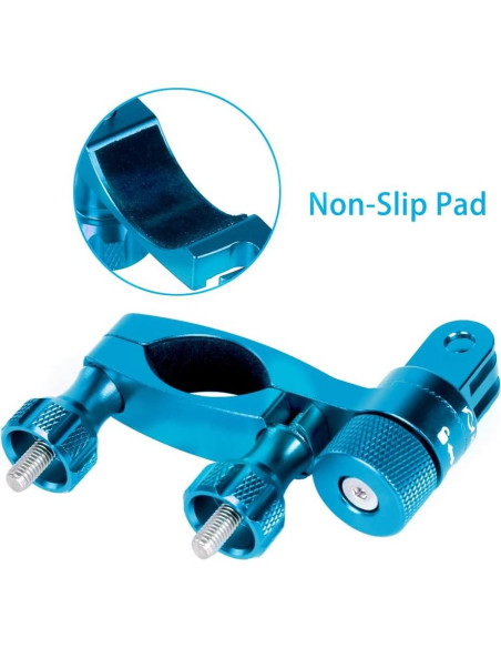 Soporte Manillar Bicicleta HSU Aluminio Rotación 360 Azul Soporte Manillar Bicicleta HSU Aluminio Rotación 360 Azul