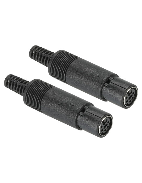 Conector S-Video Mini Hembra 7 Pines PATIKIL - Paquete de 2 Conector S-Video Mini Hembra 7 Pines PATIKIL - Paquete de 2