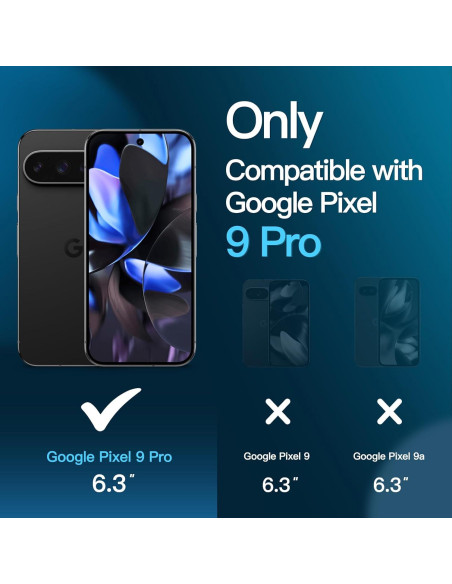 Protector de Pantalla JETech para Google Pixel 9 Pro - Vidrio Templado HD, Paquete de 2 Protector de Pantalla JETech para Google Pixel 9 Pro - Vidrio Templado HD, Paquete de 2