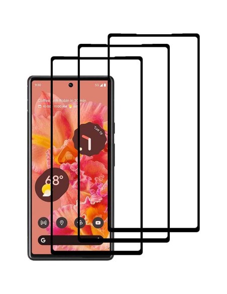 Protector de Pantalla Vidrio Templado UPONEW para Google Pixel 6 - Paquete de 3 Protector de Pantalla Vidrio Templado UPONEW para Google Pixel 6 - Paquete de 3