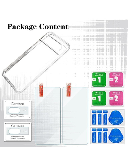 Protector de Pantalla Vidrio Templado + Funda TPU Google Pixel 8 Protector de Pantalla Vidrio Templado + Funda TPU Google Pixel 8