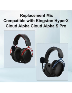 Micrófono de Reemplazo SPTSSWET para Kingston HyperX Cloud Alpha 2