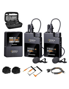 Micrófono Lavalier Inalámbrico Comica BoomX-D2 Dual 200m
