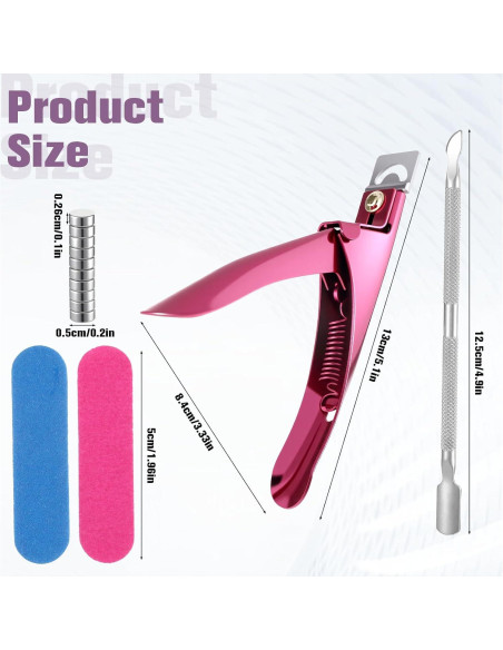Cortador de Uñas Acrílicas LIQWEI con Medidor y Imanes Cortador de Uñas Acrílicas LIQWEI con Medidor y Imanes