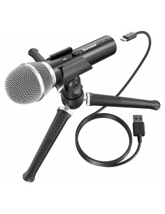 Micrófono Dinámico USB/XLR Borenbuir BL-550USB con Control de Volumen