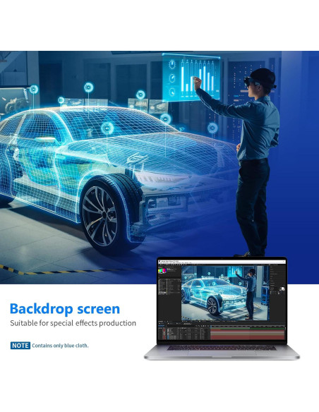 Fondo Fotográfico Neewer 1.8x2.8m Azul 100% Poliester Colapsable Fondo Fotográfico Neewer 1.8x2.8m Azul 100% Poliester Colapsable