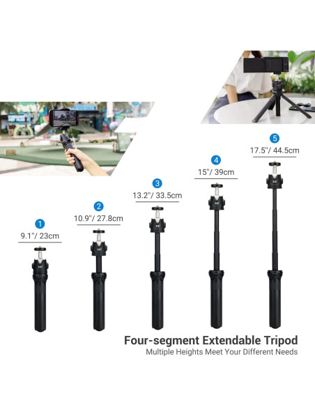 Trípode Mini Extensible y Selfie Stick JJC TPT1 para Cámaras Trípode Mini Extensible y Selfie Stick JJC TPT1 para Cámaras