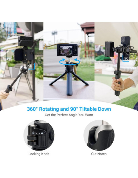 Trípode Mini Extensible y Selfie Stick JJC TPT1 para Cámaras Trípode Mini Extensible y Selfie Stick JJC TPT1 para Cámaras