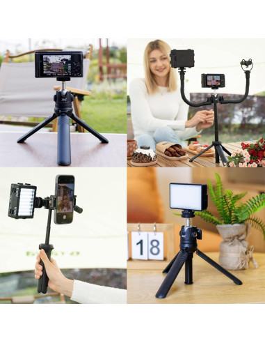 Trípode Mini Extensible y Selfie Stick JJC TPT1 para Cámaras