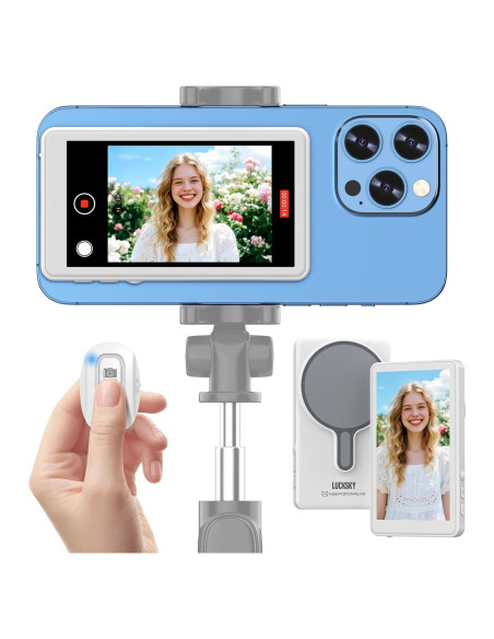 Monitor de Selfie Vlog LUCKSKY 4K 30fps con Control Remoto Monitor de Selfie Vlog LUCKSKY 4K 30fps con Control Remoto