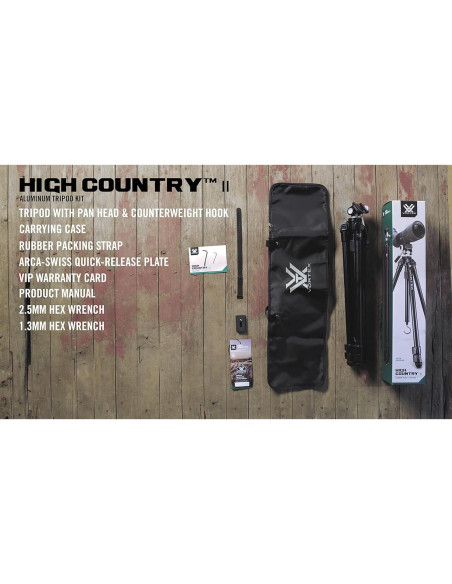 Trípode High Country II Vortex Optics Aluminio 10 kg Trípode High Country II Vortex Optics Aluminio 10 kg