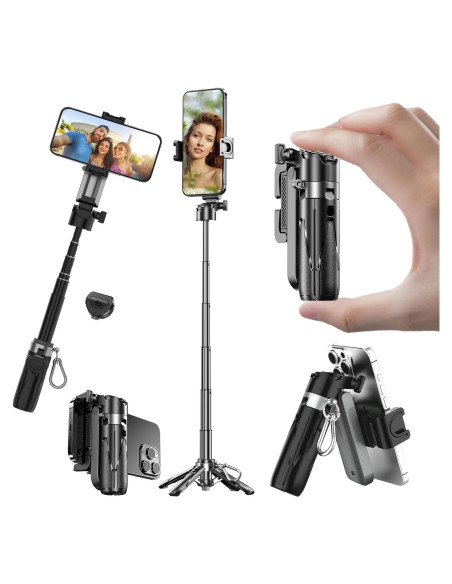 Mini Trípode Selfie EUG-PRODUCTS con Control Remoto 10m Mini Trípode Selfie EUG-PRODUCTS con Control Remoto 10m