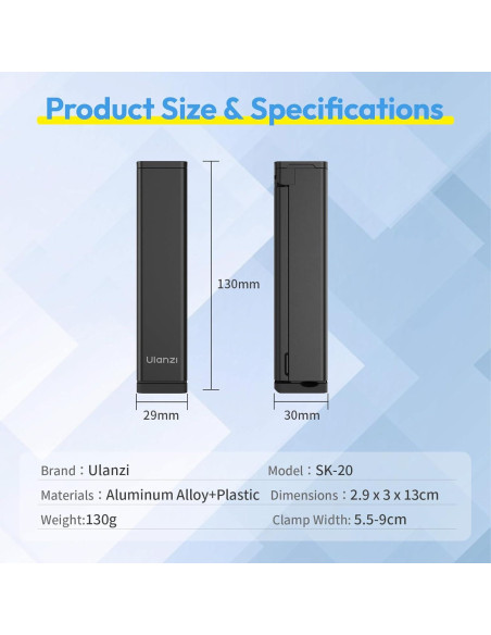 Soporte para Teléfono ULANZI SK-20 Plegable 360 Antideslizante Soporte para Teléfono ULANZI SK-20 Plegable 360 Antideslizante