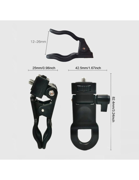 Soporte de Cámara Clip Universal ThtRht 2 Piezas Luz Relleno Soporte de Cámara Clip Universal ThtRht 2 Piezas Luz Relleno