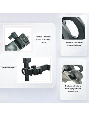 Soporte de Cámara Clip Universal ThtRht 2 Piezas Luz Relleno