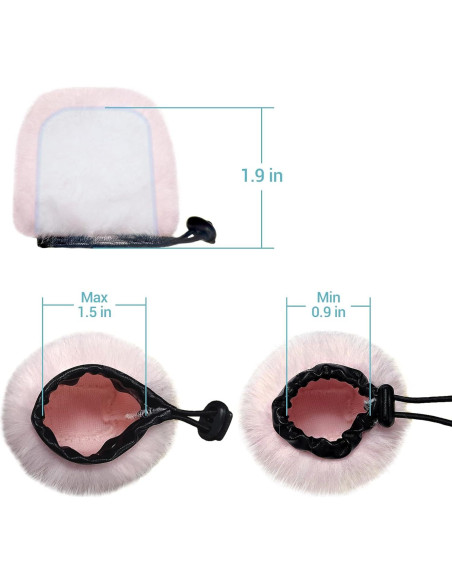 Parabrisas de Micrófono Cubilux Rosa para Apogee HypeMic Parabrisas de Micrófono Cubilux Rosa para Apogee HypeMic