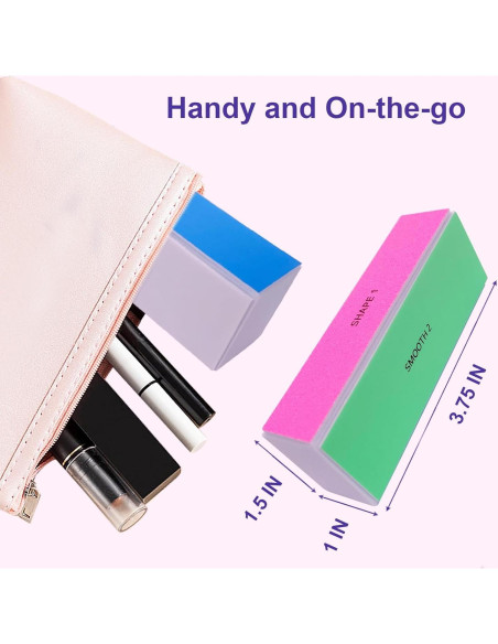 Bloques de Pulido de Uñas HomeyEra - 4 Piezas, 4 Vías Bloques de Pulido de Uñas HomeyEra - 4 Piezas, 4 Vías