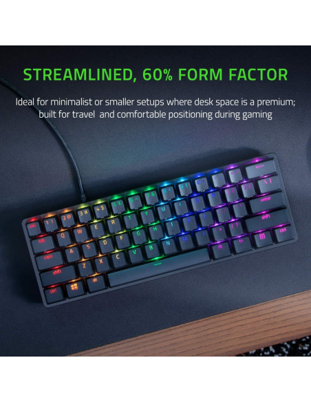 Teclado Gaming Razer Huntsman Mini 60% Óptico Lineal RGB Teclado Gaming Razer Huntsman Mini 60% Óptico Lineal RGB