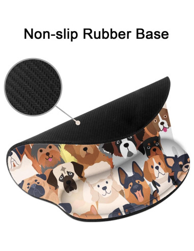 Alfombrilla de Ratón Britimes Set 2 Piezas Ergonómica Colorida