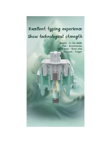 Interruptores de Teclado Magnéticos GATERON Jade 70PCS Lineales Interruptores de Teclado Magnéticos GATERON Jade 70PCS Lineales