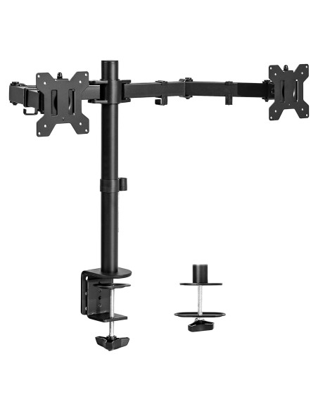 Soporte Doble para Monitor VIVO STAND-V002 Ajustable 13-30" Soporte Doble para Monitor VIVO STAND-V002 Ajustable 13-30"