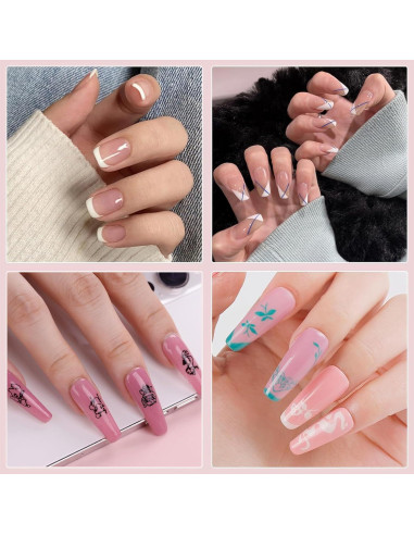 Kit de Estampado de Uñas Biutee 10pcs con Gel 8 Colores