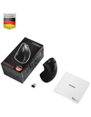 Ratón Vertical Inalámbrico Perixx PERIMICE-713 Ergonómico 6 Botones