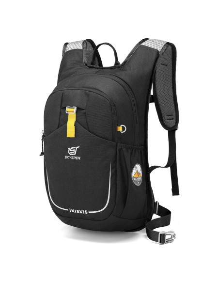 Mochila de Senderismo SKYSPER para Niños 15L Negra 42 cm Mochila de Senderismo SKYSPER para Niños 15L Negra 42 cm