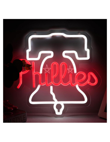 Señal de Neon LED Pugna Béisbol 20.3x20.3 cm Decorativa