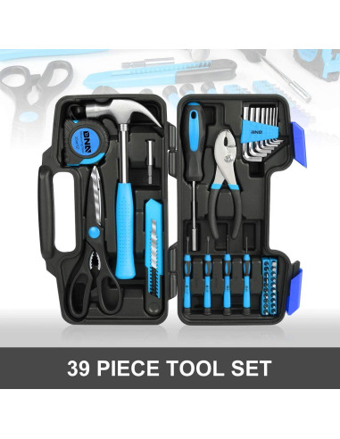 Kit de Herramientas de Mano DNA MOTORING 39 Piezas Azul