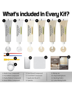 Kit de Reparación de Cuero Laxmorph - Crema, 181g, Muebles y Autos 2