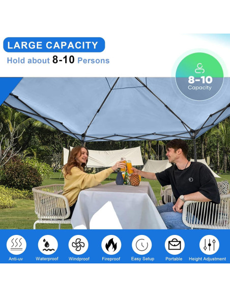 Carpa Plegable KAMPKEEPER 3x3m con 2 Paredes Laterales Carpa Plegable KAMPKEEPER 3x3m con 2 Paredes Laterales