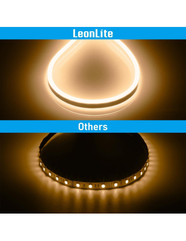 Cuerda LED Neon 15.24m LEONLITE 3000K Blanco Cálido IP67