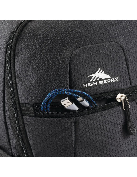 Mochila de Viaje High Sierra 30L Negro Mercurio con Compartimento para Laptop Mochila de Viaje High Sierra 30L Negro Mercurio con Compartimento para Laptop