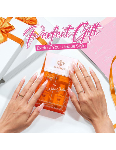 Kit de Esmalte en Gel Modelones French Jelly 4 Colores
