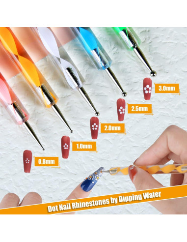 Kit de Arte de Uñas Teenitor con 15 Pinceles y Accesorios