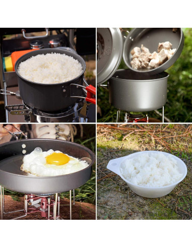 Kit de Cocina para Camping Bulin 8 Piezas Antiadherente