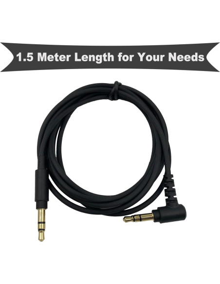 Cable de audio de reemplazo SPTSSWET 1.6m para Sony WH-1000XM Cable de audio de reemplazo SPTSSWET 1.6m para Sony WH-1000XM