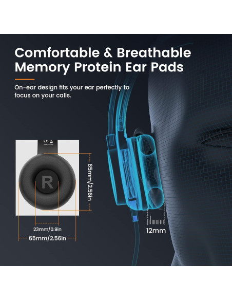 Auriculares USB EKSA H12E con micrófono y cancelación de ruido Auriculares USB EKSA H12E con micrófono y cancelación de ruido